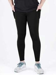 Manfinity Fitness Men Solid Sports Tights With Phone Pocket