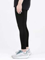 Manfinity Fitness Men Solid Sports Tights With Phone Pocket