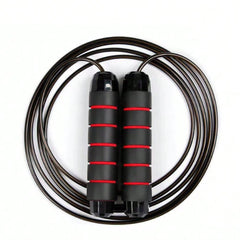 Professional Speed Skipping Rope With Foam Handle 1pc, Comfortable Grip, Durable Steel Wire, Adjustable Length For Home Gym Fitness Body Building, Rope Exercise, Sports Training For Men Women Kids All Ages