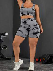 Sport Studio Plus Size Seamless Tank Top And Shorts Active Set
