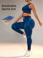 Sport Seamluxe Plus Size Women's Seamless Slim Fit Sportswear Set