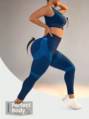 Sport Seamluxe Plus Size Women's Seamless Slim Fit Sportswear Set