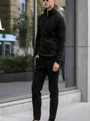 Men's Tracksuit Set 2 Piece Quarter Zip Casual Golf Jogging Suit Athletic Sports Sweatsuits Set