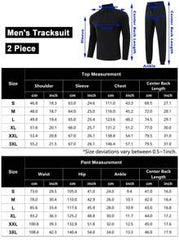 Men's Tracksuit Set 2 Piece Quarter Zip Casual Golf Jogging Suit Athletic Sports Sweatsuits Set