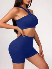 Yoga Basic Seamless Wide Waist Yoga Exercise Sportswear Set