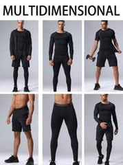 5pcs/Set Men's Quick Dry Fitness Clothing Set