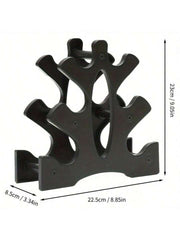 Compact 3-Tier Dumbbell Rack 1Pcs - Space-Saving, Sturdy Design - Holds Up To 26 Lbs - Perfect For Home Gym Organization