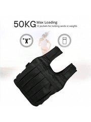 Weighted Vest, Weight Training Vest 50KG Sport Weighted Vest Workout Equipment Without Weights For Workout Fitness Strength Training Supplies Weighted Vest Weighted Vest