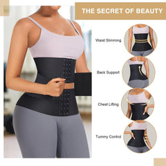 Set Of 3 Women's Buckle Waist Belts For Slimming Body Shaper, Sports Waist Trainer